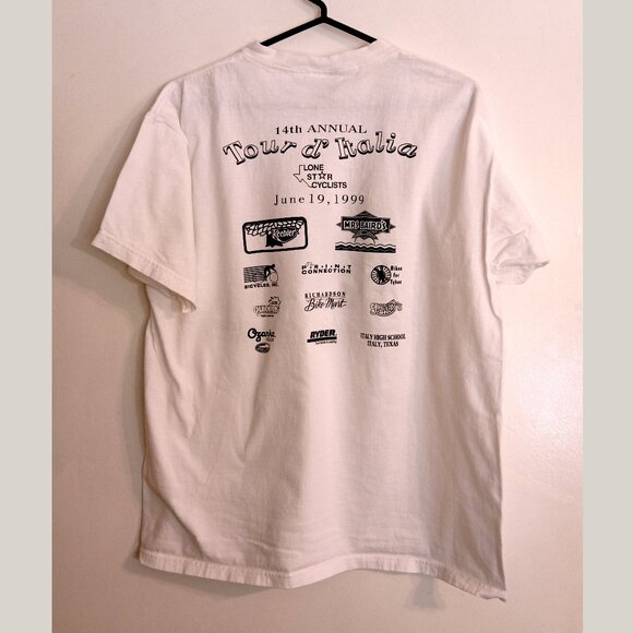 Vintage Collectible Cycling T-shirt: 14th Annual Tour d' Italia, Italy Texas - Picture 6 of 6